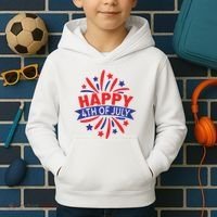 Happy 4th Of July America Celebration Kids Hoodie thumb 2