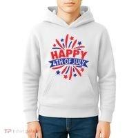 Happy 4th Of July America Celebration Kids Hoodie thumb 4