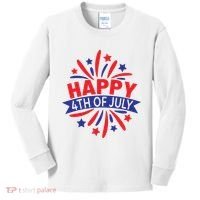 Happy 4th Of July America Celebration Kids Long Sleeve Shirt thumb 0