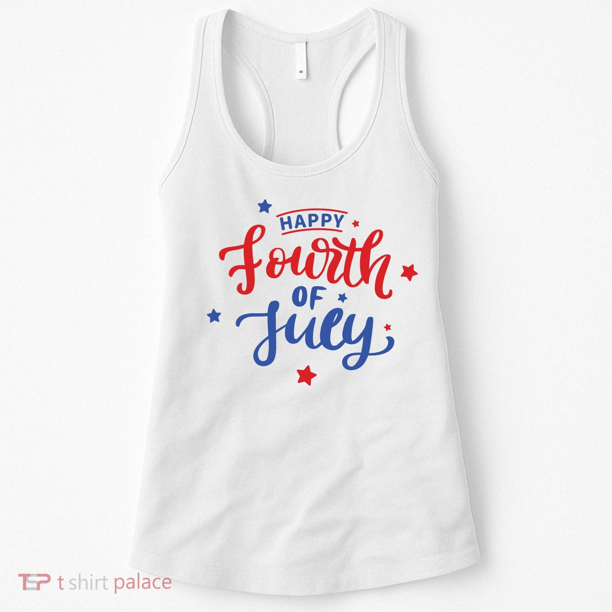 Happy 4th Of July Festive Holiday Women's Tank Top
