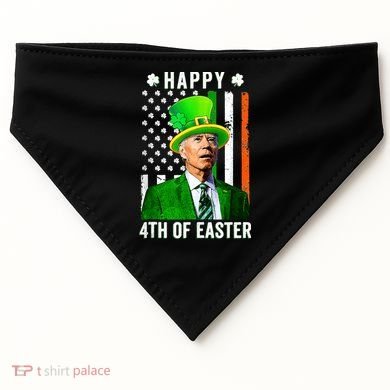Happy 4th Of Easter Joe Biden St Patricks Day Leprechaun Hat  USA-Made Doggie Bandana