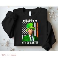 Happy 4th Of Easter Joe Biden St Patricks Day Leprechaun Hat  Sweatshirt thumb 2