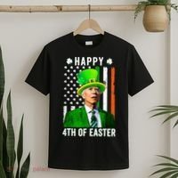 Happy 4th Of Easter Joe Biden St Patricks Day Leprechaun Hat  T-Shirt thumb 2