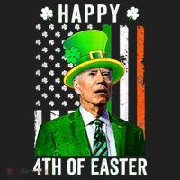 Happy 4th Of Easter Joe Biden St Patricks Day Leprechaun Hat  Beanie thumb 2