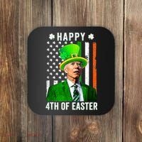 Happy 4th Of Easter Joe Biden St Patricks Day Leprechaun Hat  Coaster thumb 0