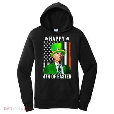 Happy 4th Of Easter Joe Biden St Patricks Day Leprechaun Hat  Women's Hoodie