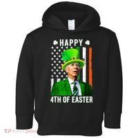 Happy 4th Of Easter Joe Biden St Patricks Day Leprechaun Hat  Toddler Hoodie thumb 0