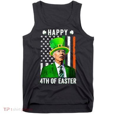 Happy 4th Of Easter Joe Biden St Patricks Day Leprechaun Hat  Tank Top