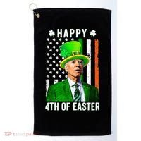 Happy 4th Of Easter Joe Biden St Patricks Day Leprechaun Hat  Golf Towel thumb 0