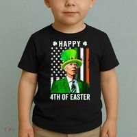 Happy 4th Of Easter Joe Biden St Patricks Day Leprechaun Hat  Toddler T-Shirt thumb 2