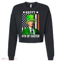 Happy 4th Of Easter Joe Biden St Patricks Day Leprechaun Hat  Cropped Pullover Crew thumb 0