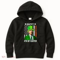 Happy 4th Of Easter Joe Biden St Patricks Day Leprechaun Hat  Kids Hoodie thumb 0