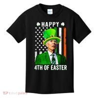 Happy 4th Of Easter Joe Biden St Patricks Day Leprechaun Hat  Kids T-Shirt thumb 0