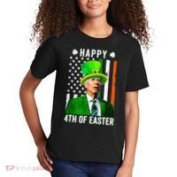 Happy 4th Of Easter Joe Biden St Patricks Day Leprechaun Hat  Kids T-Shirt thumb 2