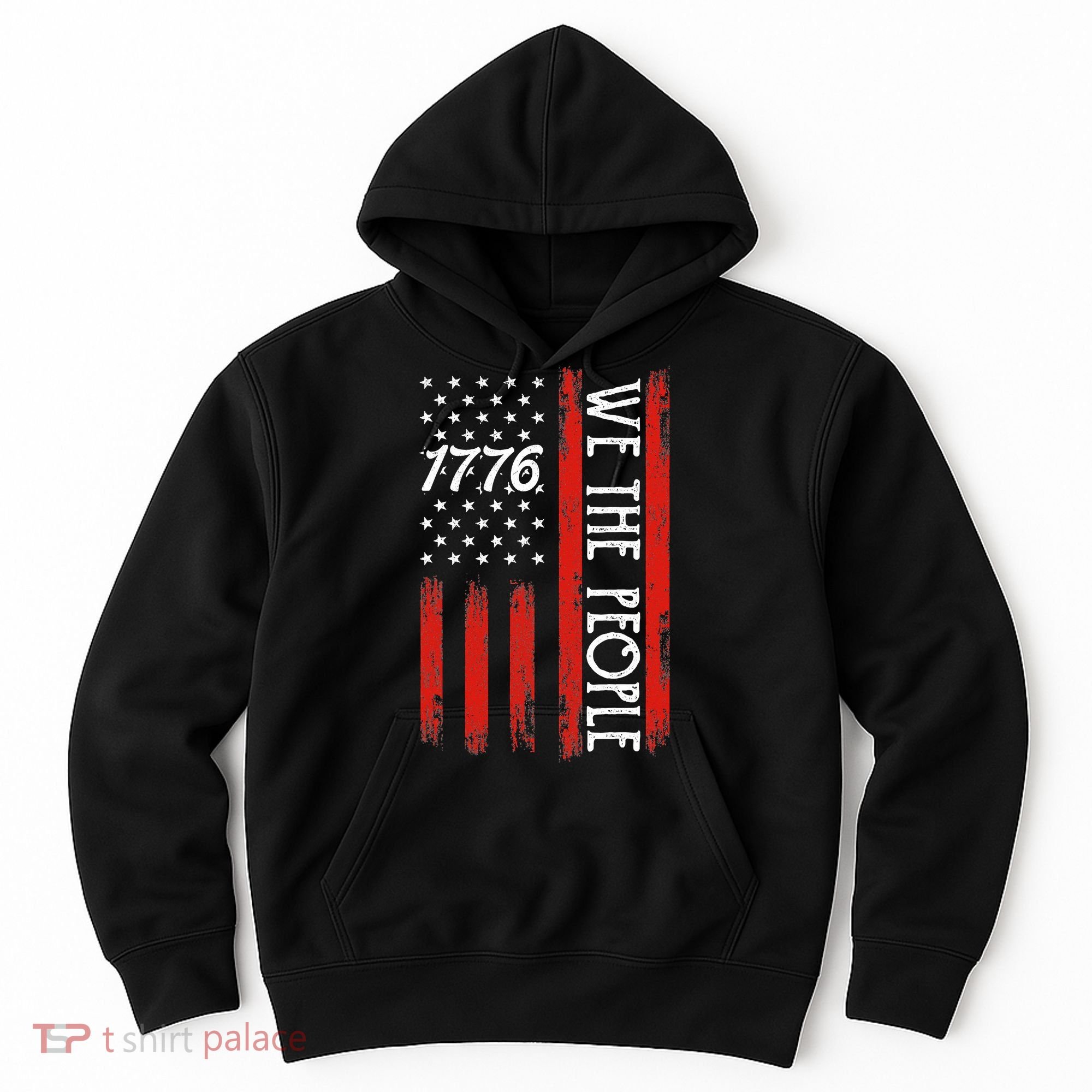 Happy 4th Of July 1776 American Flag Hoodie