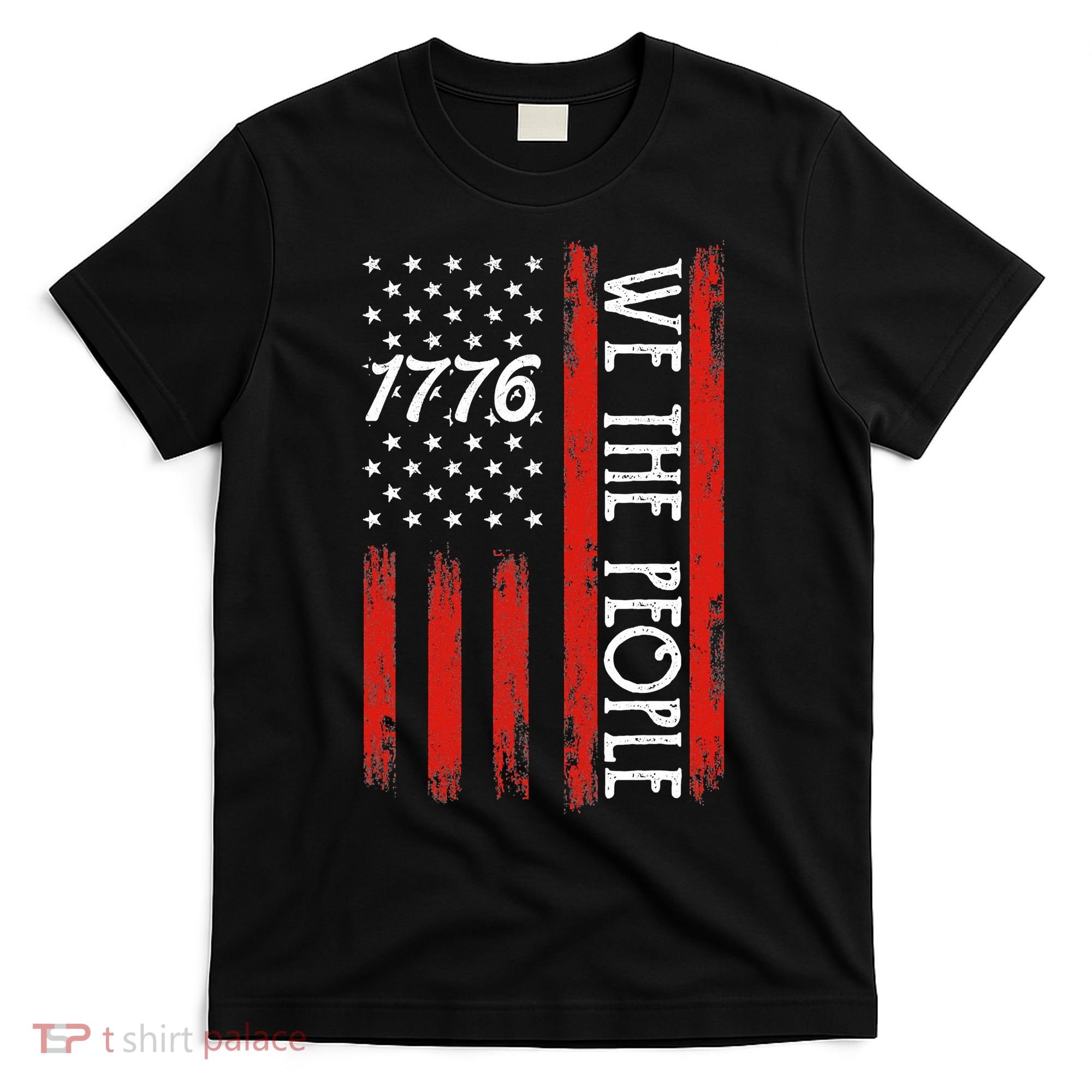 Happy 4th Of July 1776 American Flag T-Shirt