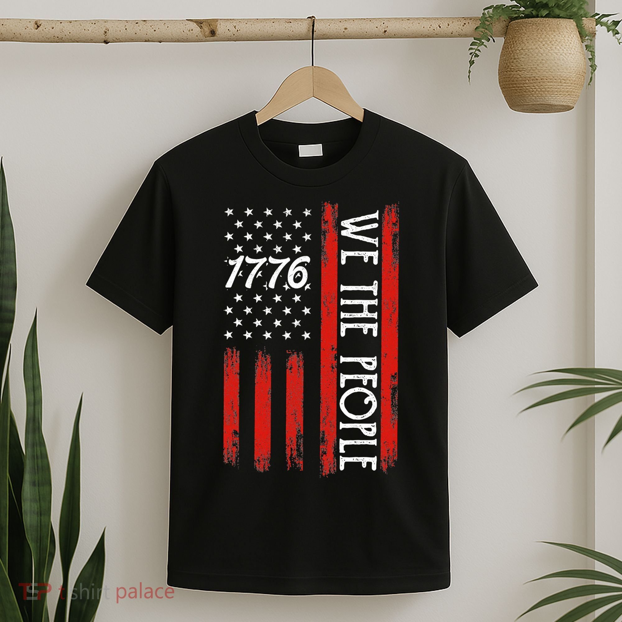 Happy 4th Of July 1776 American Flag T-Shirt