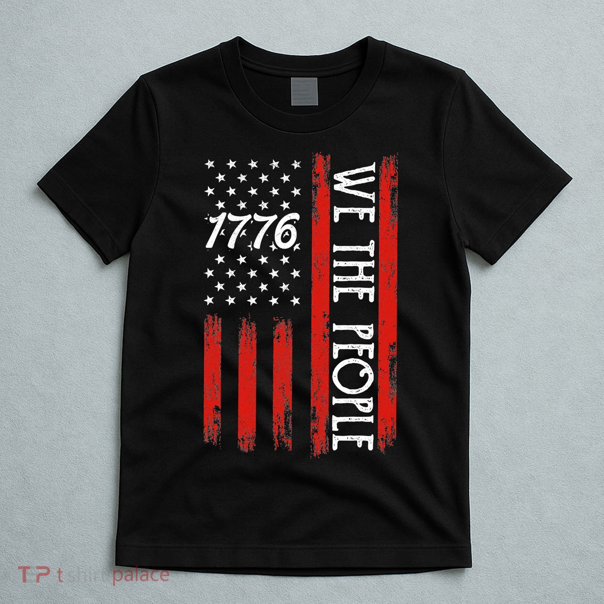 Happy 4th Of July 1776 American Flag T-Shirt