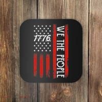 Happy 4th Of July 1776 American Flag Coaster thumb 0