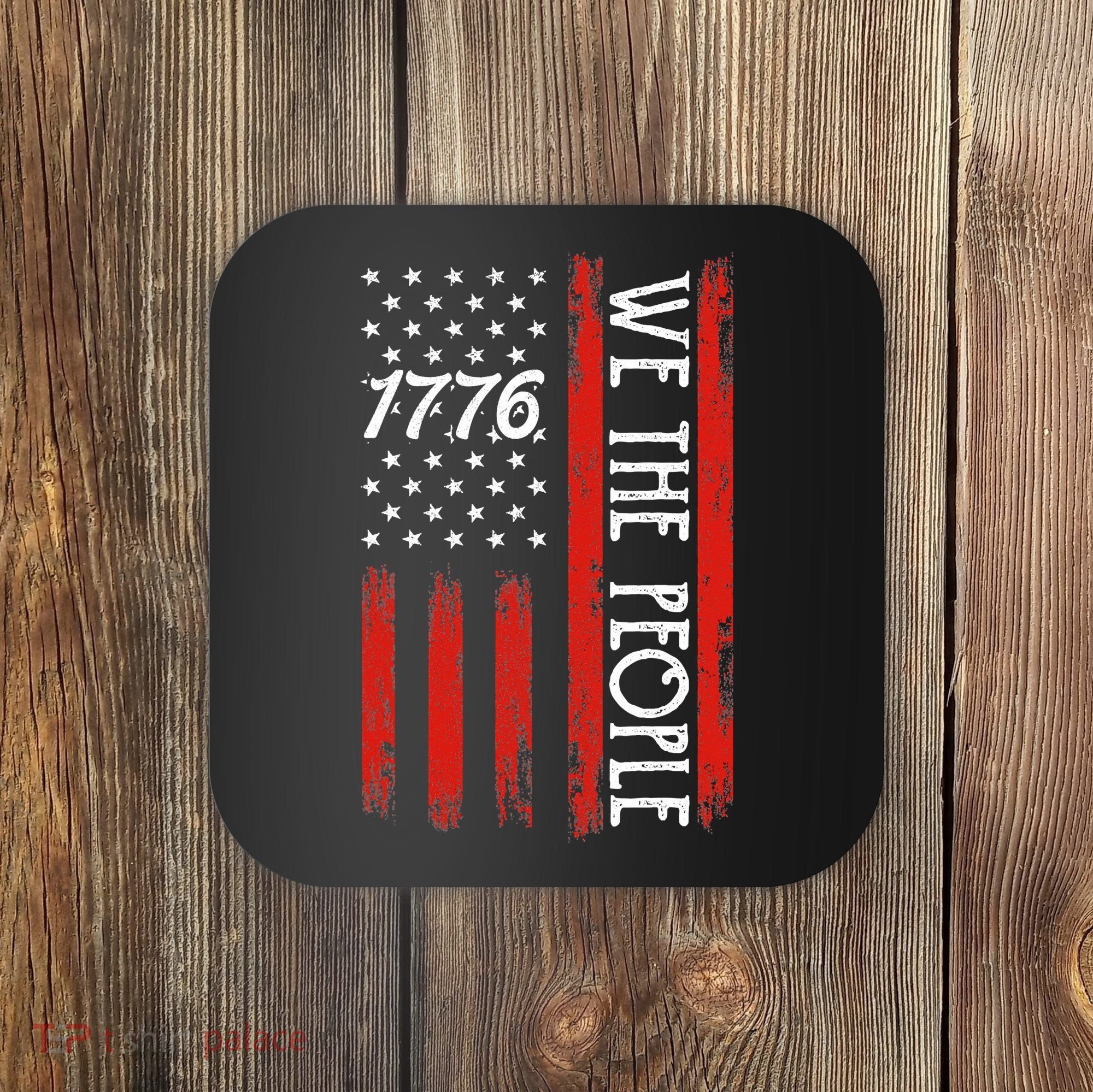 Happy 4th Of July 1776 American Flag Coaster