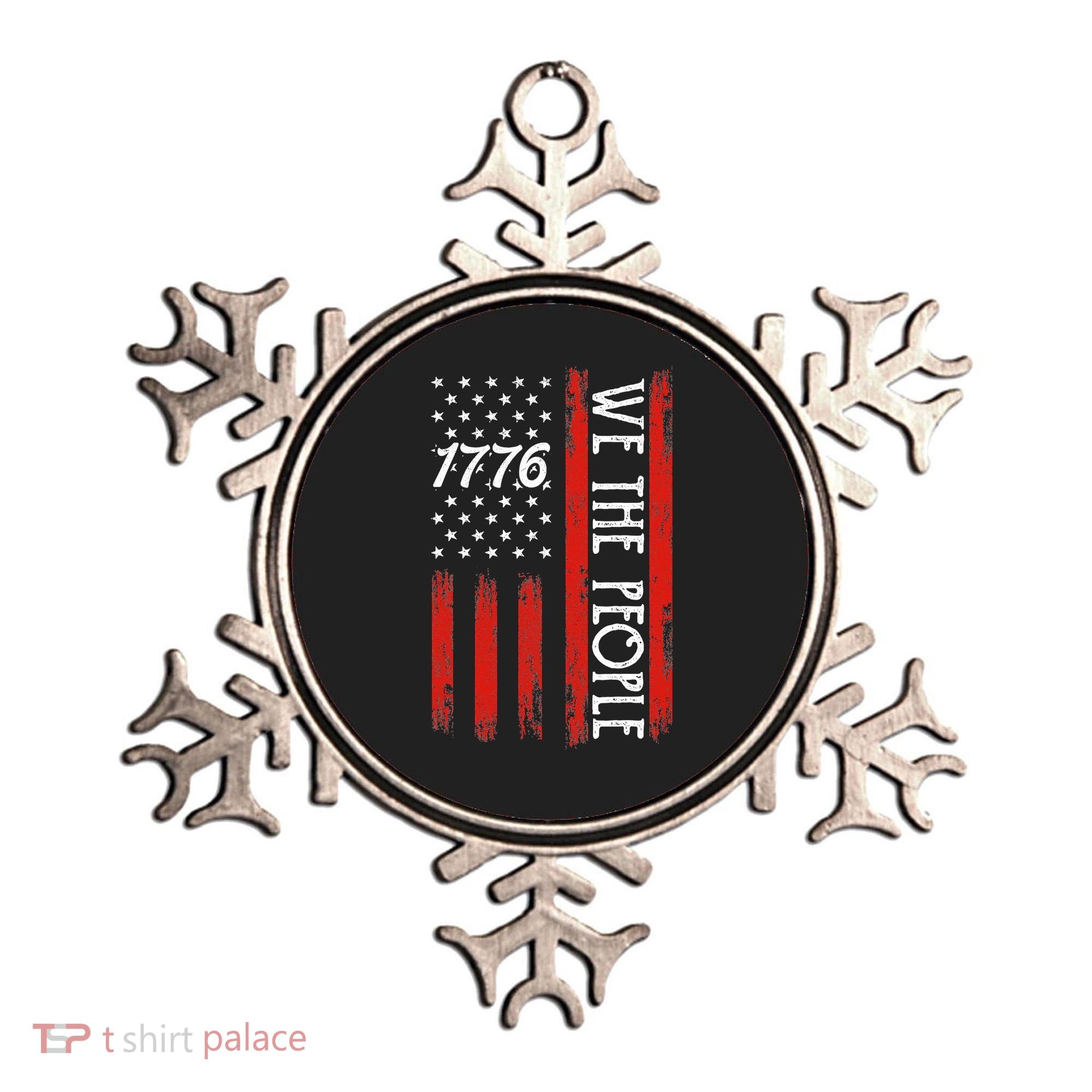 Happy 4th Of July 1776 American Flag Ornament