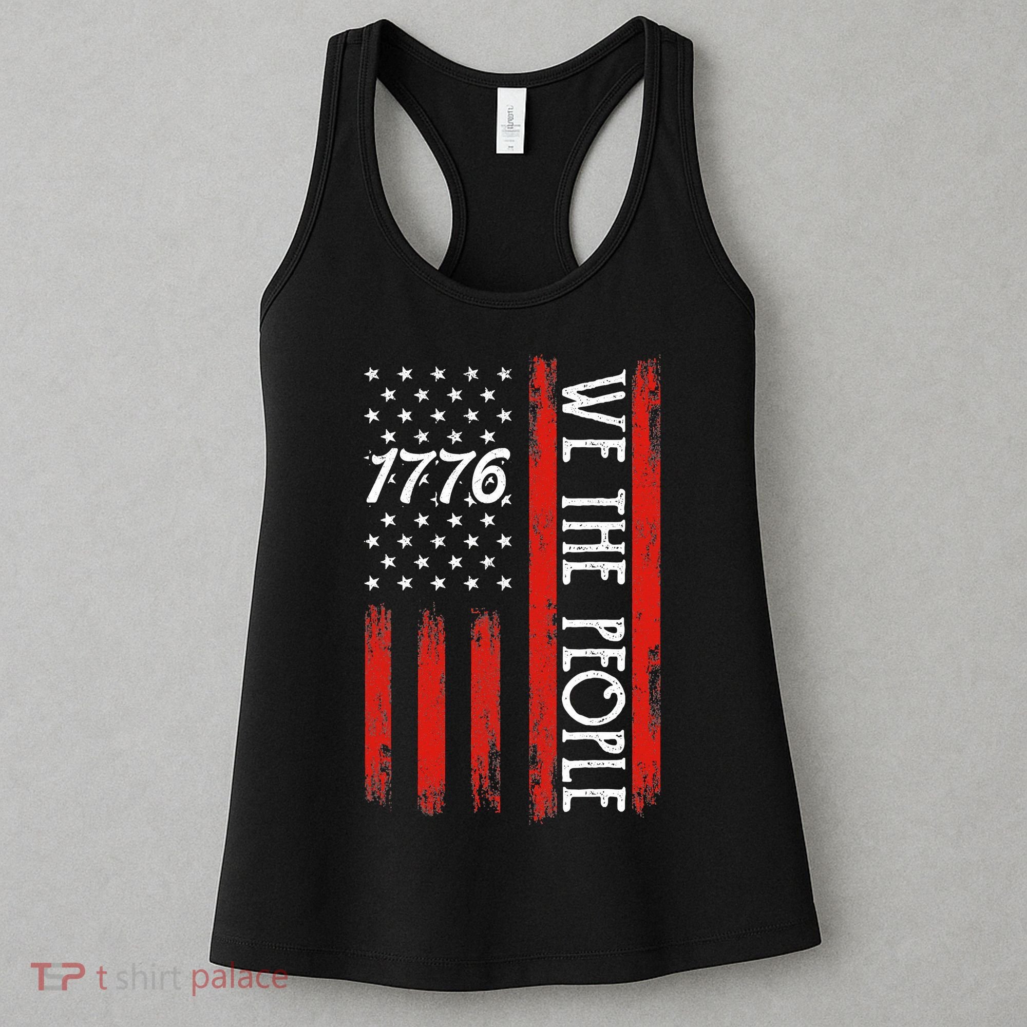 Happy 4th Of July 1776 American Flag Women's Tank Top