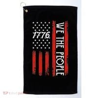 Happy 4th Of July 1776 American Flag Golf Towel thumb 0