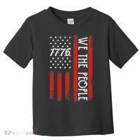 Happy 4th Of July 1776 American Flag Toddler T-Shirt thumb 0