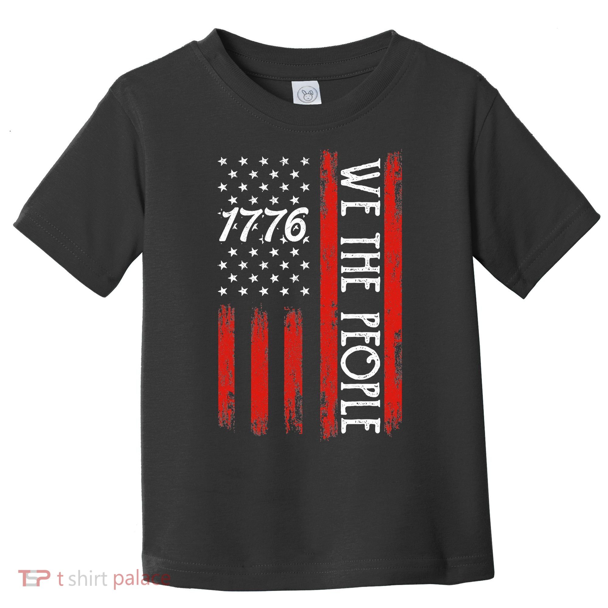Happy 4th Of July 1776 American Flag Toddler T-Shirt