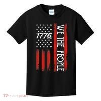 Happy 4th Of July 1776 American Flag Kids T-Shirt thumb 0