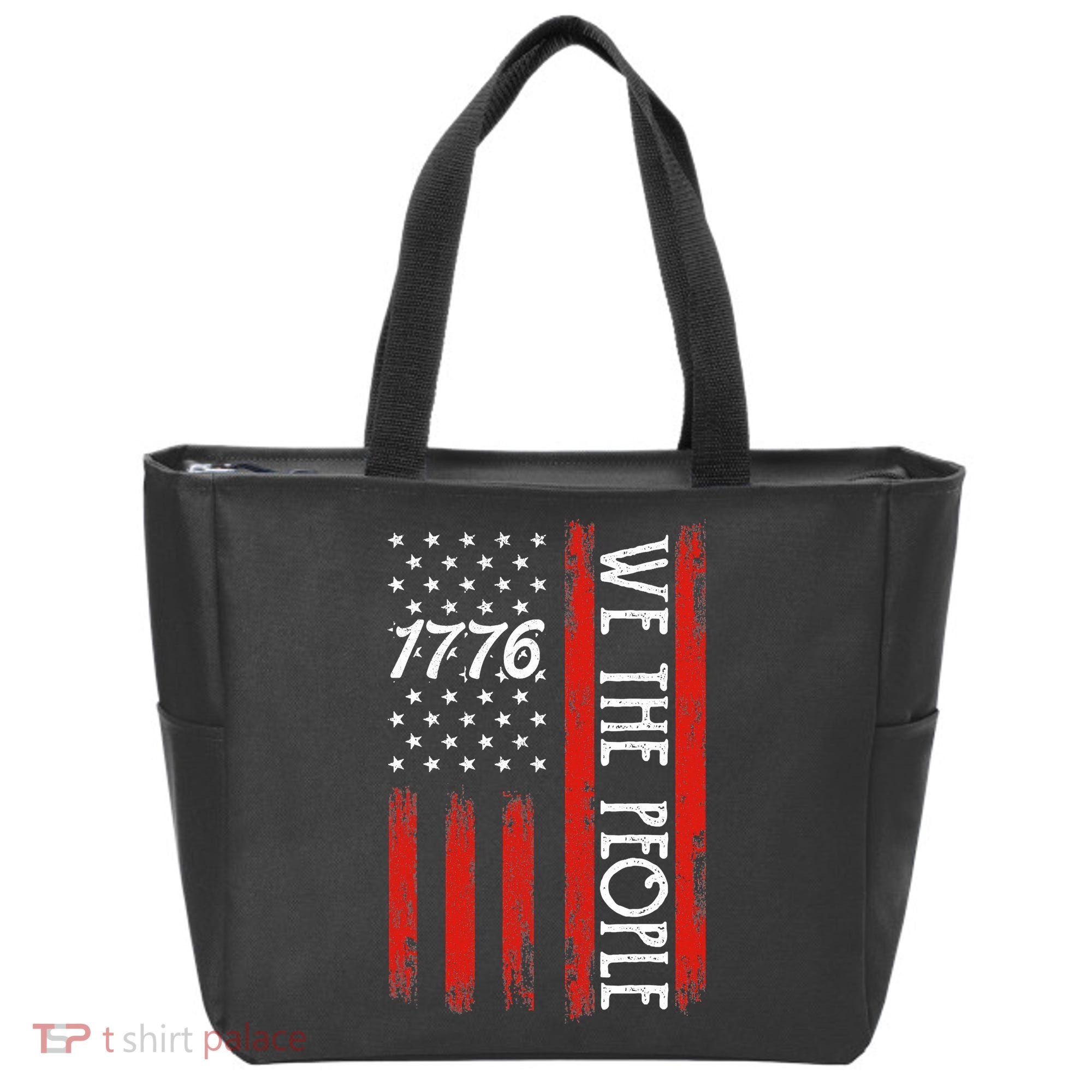 Happy 4th Of July 1776 American Flag Tote Bag