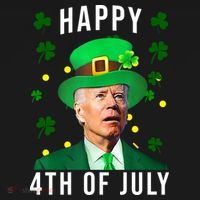 Happy 4th Of July Joe Biden St Patrick's Day Funny Bucket Hat thumb 4