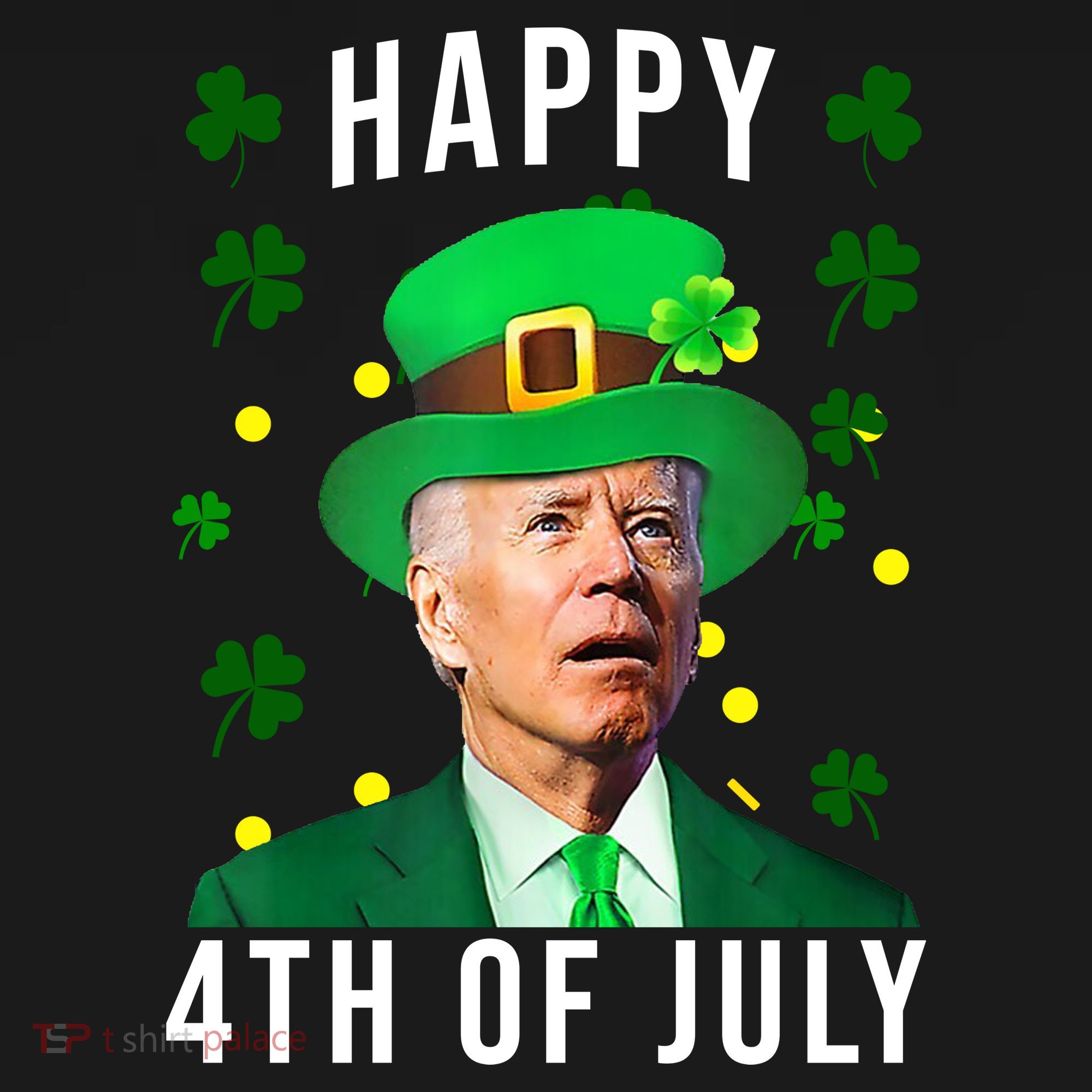 Happy 4th Of July Joe Biden St Patrick's Day Funny Bucket Hat