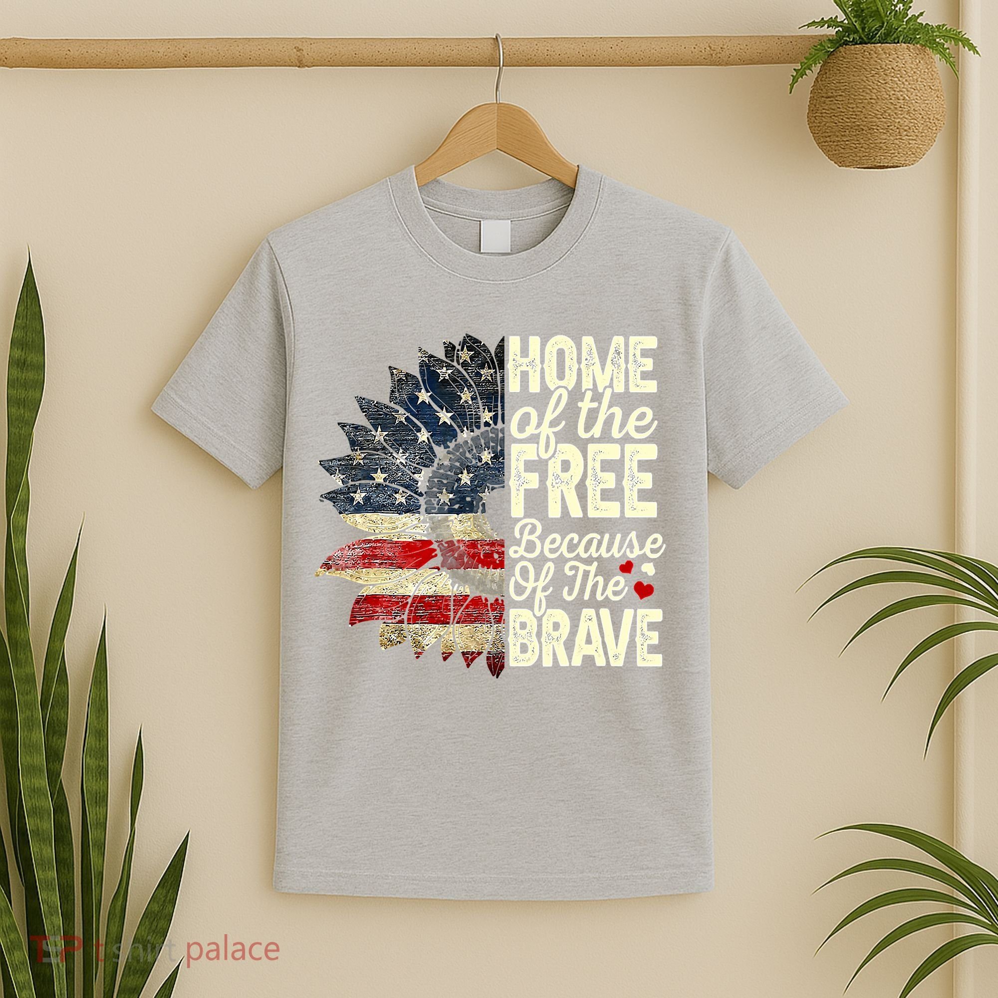 Happy 4th Of July Sunflower T-Shirt