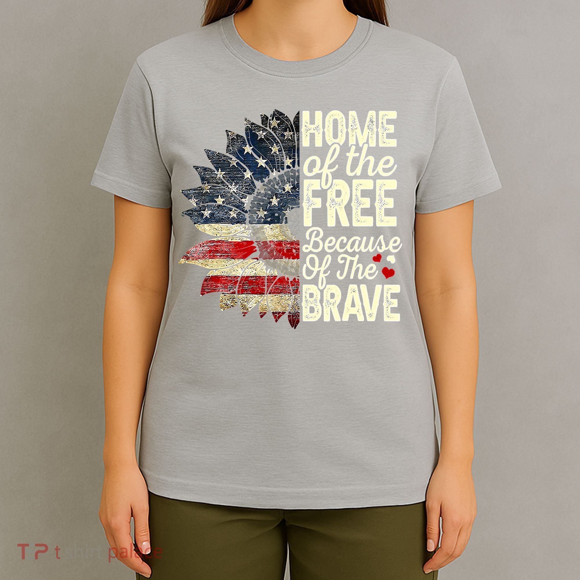 Happy 4th Of July Sunflower T-Shirt