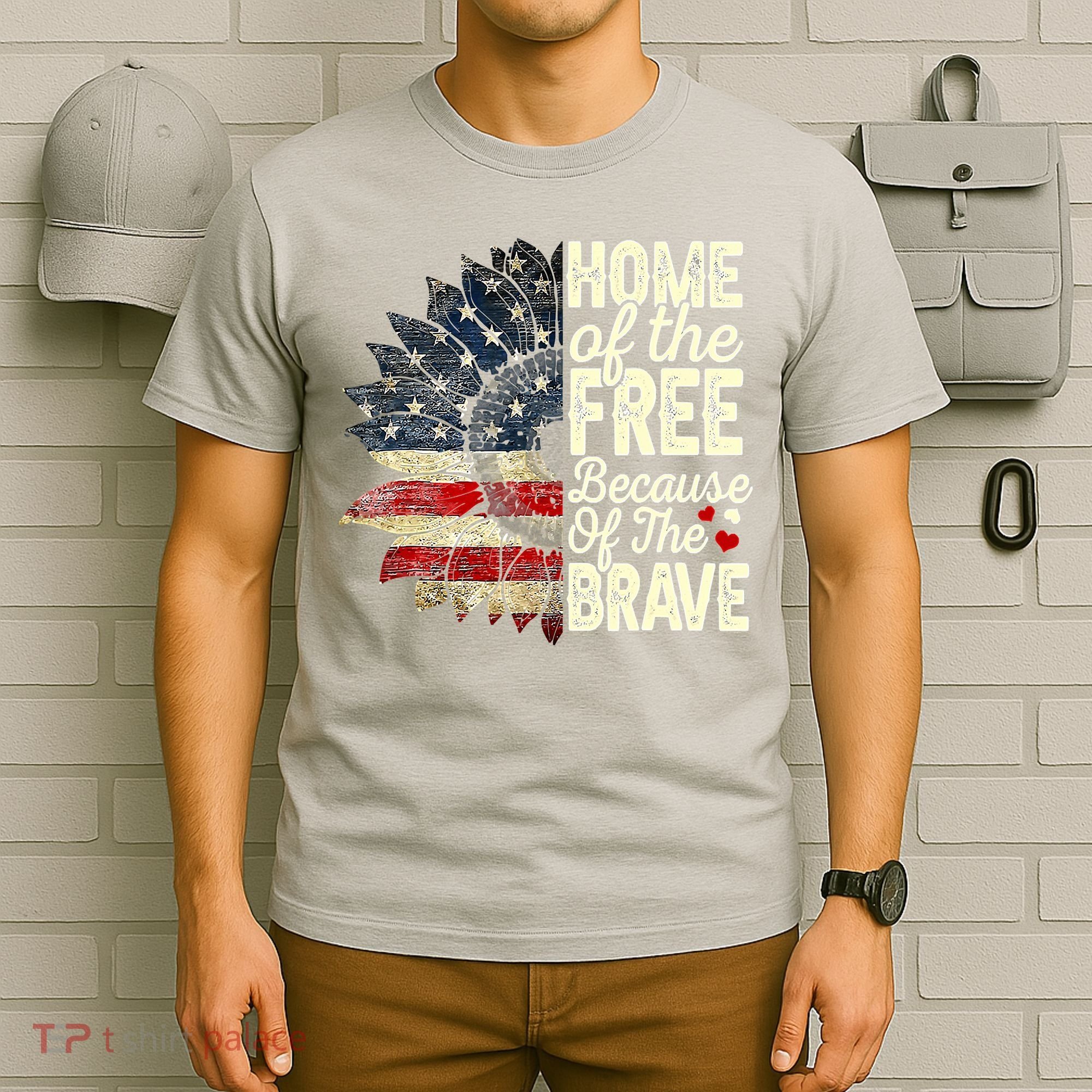 Happy 4th Of July Sunflower T-Shirt