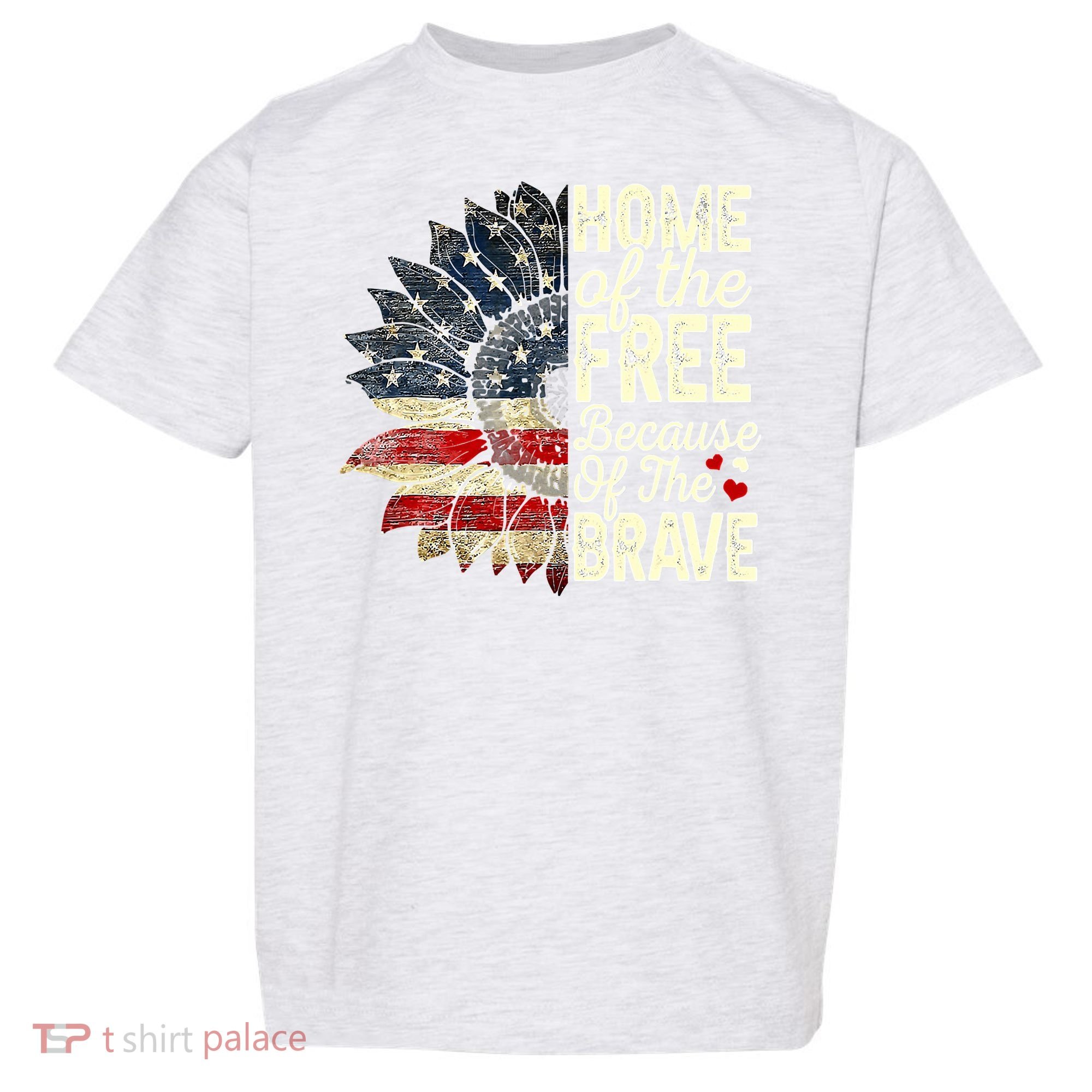 Happy 4th Of July Sunflower Toddler T-Shirt