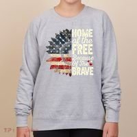 Happy 4th Of July Sunflower Women's Sweatshirt thumb 0