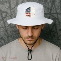 Happy 4th Of July Sunflower Bucket Hat thumb 2