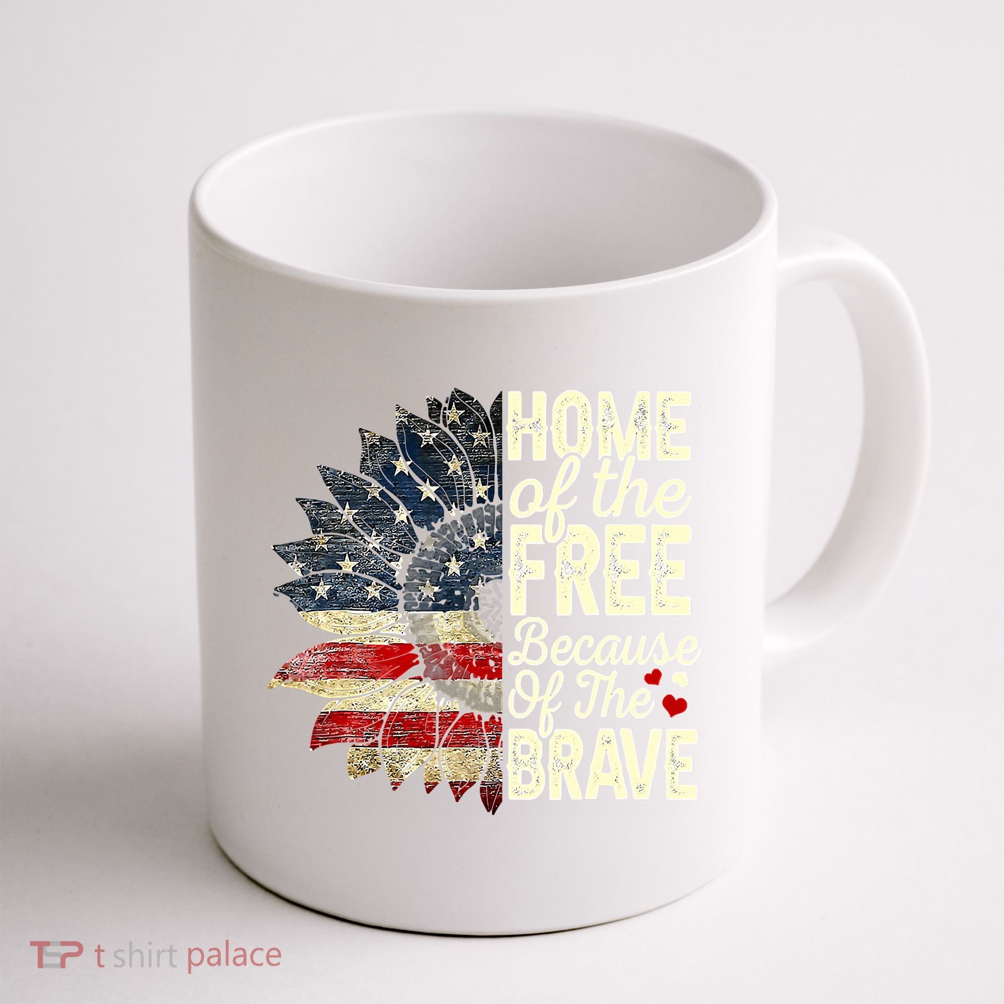 Happy 4th Of July Sunflower Coffee Mug