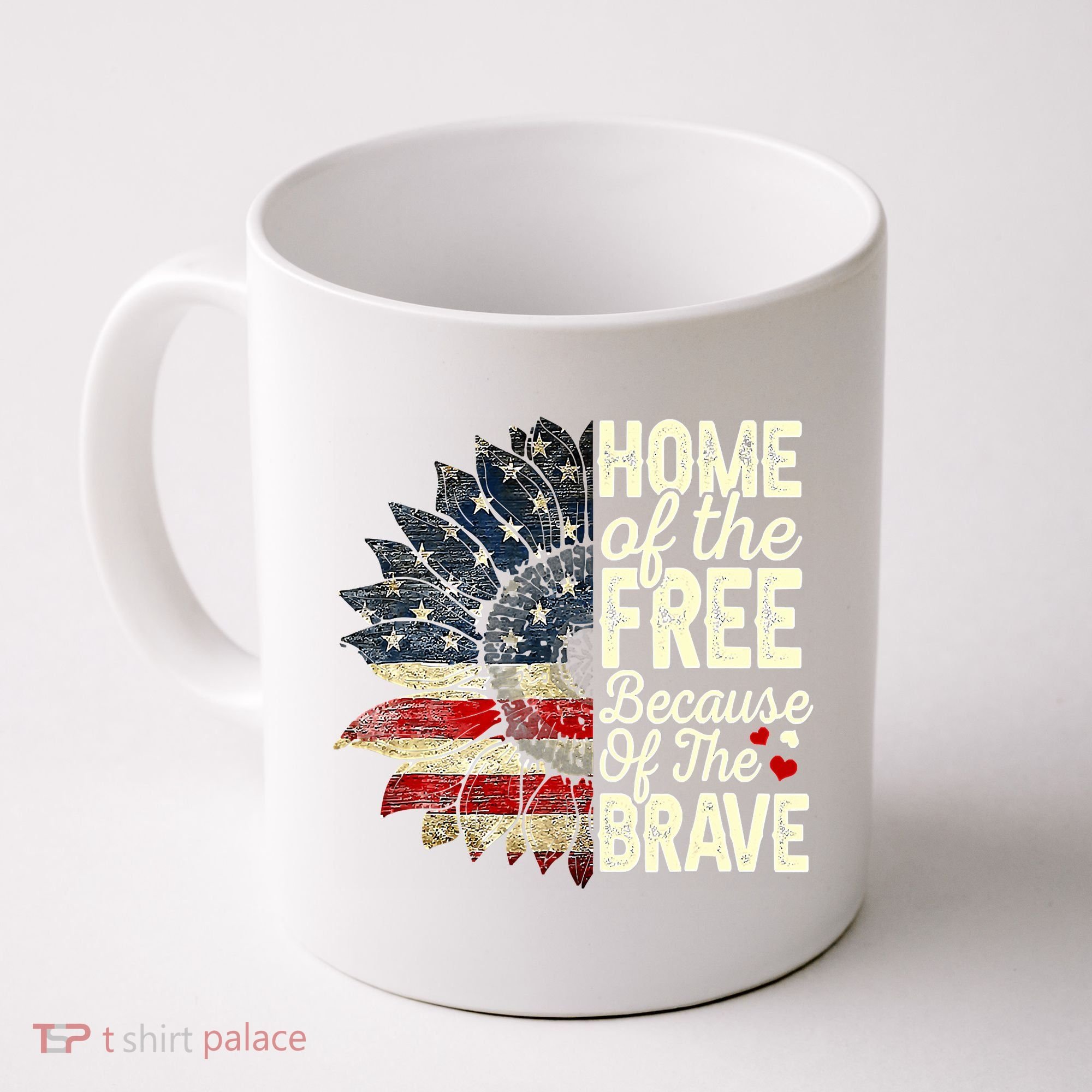 Happy 4th Of July Sunflower Coffee Mug