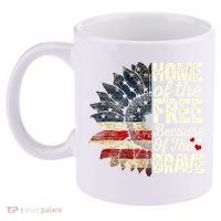 Happy 4th Of July Sunflower 11oz C Handle Ceramic Mug thumb 2
