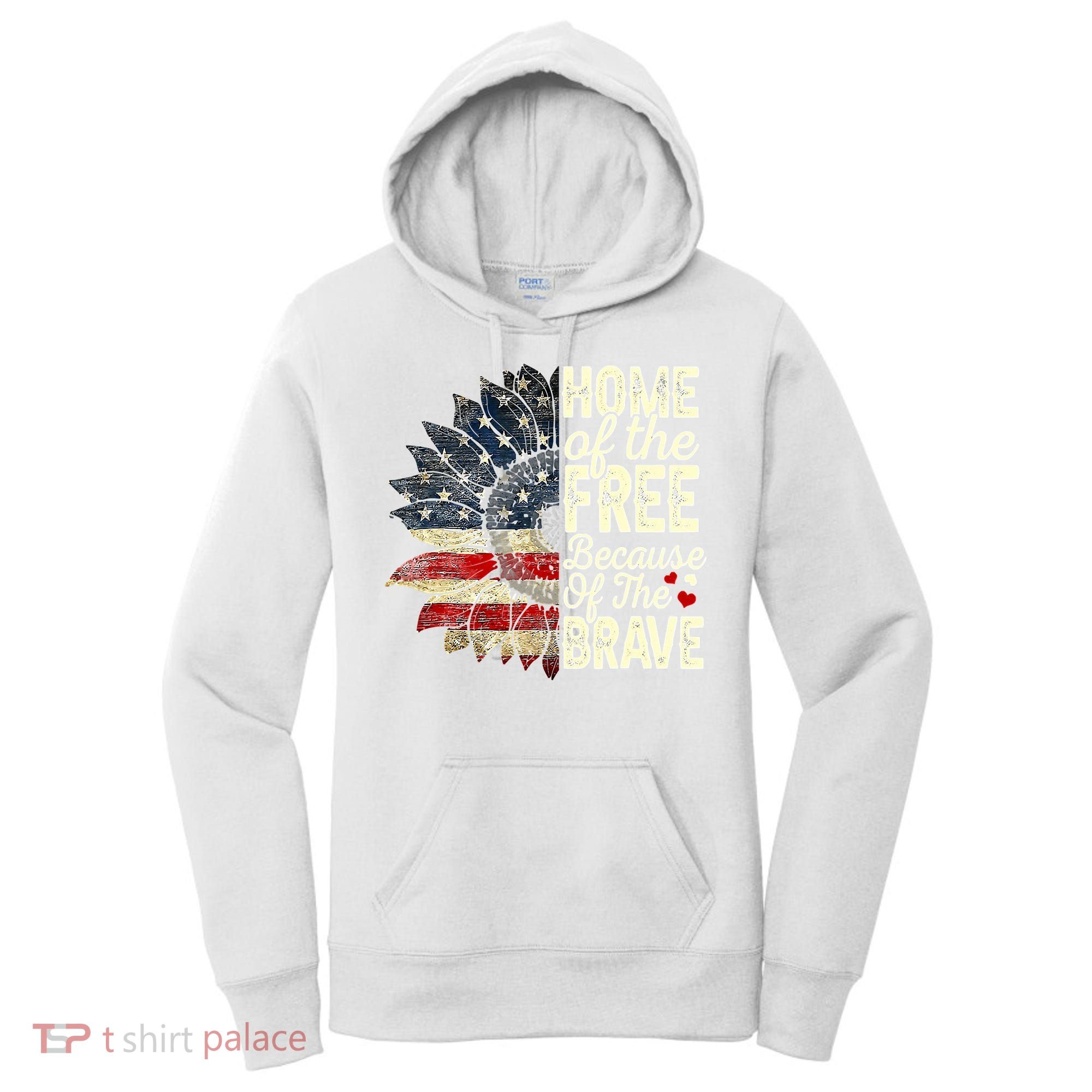 Happy 4th Of July Sunflower Women's Hoodie