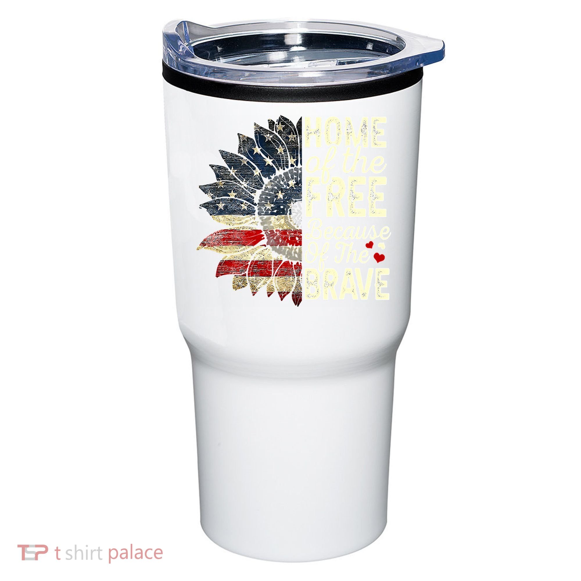 Happy 4th Of July Sunflower Tumbler