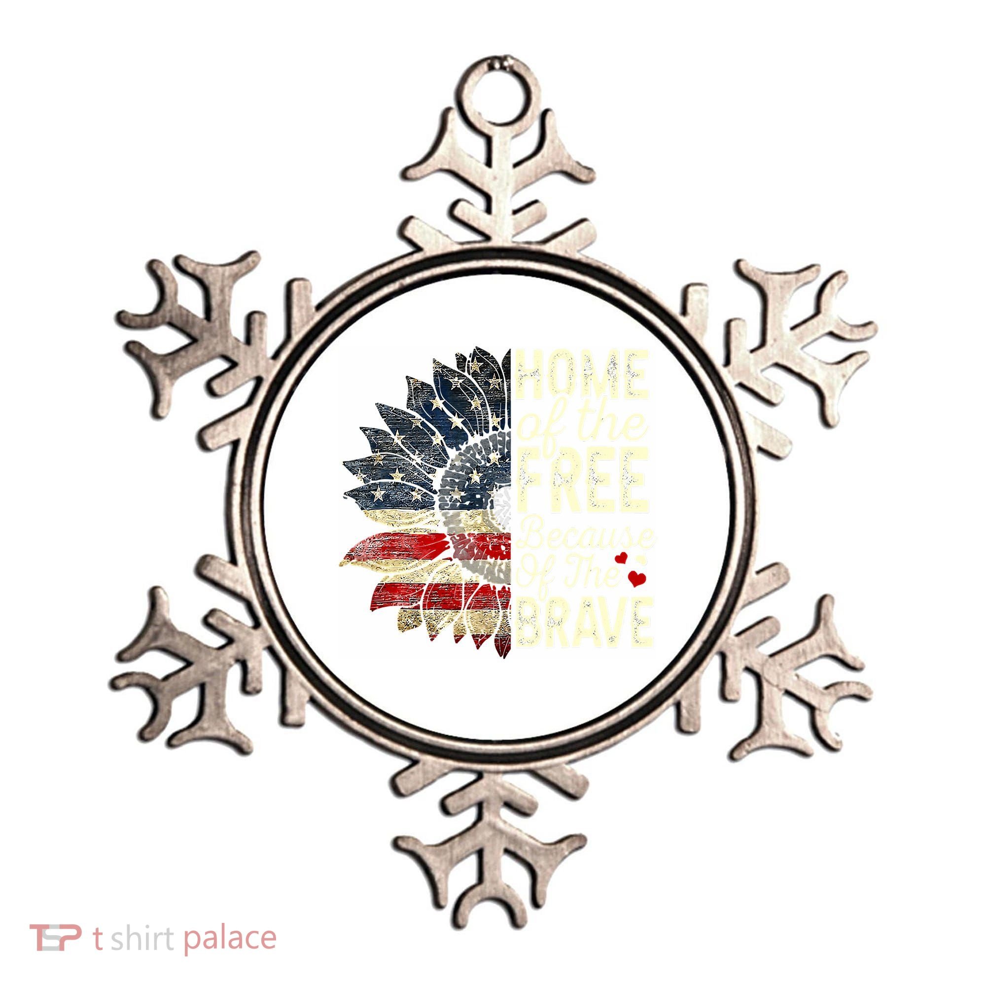 Happy 4th Of July Sunflower Ornament