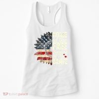 Happy 4th Of July Sunflower Women's Tank Top thumb 0