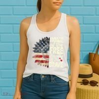 Happy 4th Of July Sunflower Women's Tank Top thumb 2