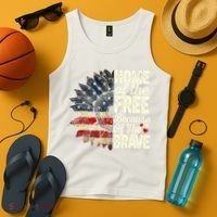 Happy 4th Of July Sunflower Tank Top thumb 4