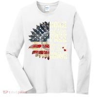 Happy 4th Of July Sunflower Women's Long Sleeve Shirt thumb 0