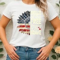 Happy 4th Of July Sunflower Women's T-Shirt thumb 2